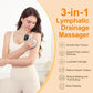 3-in-1 Handheld Lymphatic Drainage Massager with Red Light, Heat & Vibration - Cordless Anti Cellulite Massage Tool for Body Relaxation, 3 Modes & 9 Speeds for Belly, Legs, Thighs