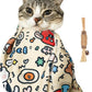35.4" Cat Grooming Wrap,Self-Adherent Cat Wrap for Cutting Nails,Anti-Escape Cat Swaddle Wrap,Multifunctional Anti-Scratch Cat Restraint Wrap for Medicine,Nail Clipping,Ear Cleaning(Within 22lbs)