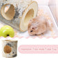 Wooden Hamster Tunnels,Natural Birch Wood Hamster Tree Hole Tube Hamster Chew Toy Small Animal Hollow Tree Trunk Tube Hideout Climbing Toy Cage Accessories for Guinea Pig Chinchilla Gerbil Rat