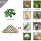 BNOSDM Bird Seagrass Mat, 3 PCS 7.1 x 7.1 Inches Parrot Natural Seagrass Woven Bird Net Hammock Mats Chew Toys Bird Hideout Cage Accessories for Lovebird Cockatiel Conure Budgie Hamster Rats