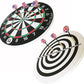Dart Board, Dart Game Set with 6 Metal Darts and Double-Sided Flocking Dartboard (18 Inches)