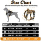rabbitgoo Dog Harness for Large Dogs No Pull, Tactical Service Pet Vest with Molle and Control Handle, Adjustable and Reflective Military Harness for Easy Walking and Training, Desert camo, XL