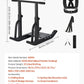 VEVOR Weight Sled, Steel Power Sled, Fitness Training Sleds for Athletic Exercise Speed Improvement, Workout Equipment with Adjustable Height Handle