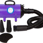 Flying Pig High Velocity Dog Pet Grooming Dryer w/Heater (Model: Flying One, Purple)