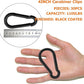30Pack Carabiner Clips Heavy Duty, 4” Large Spring Snap Hooks Bulk, Galvanized Black 3/8” Carabiners for Camping, Solid Spring Clips for Home Gym Hanging Hammocks Swing Hiking-1100lbs Holding Capacity
