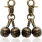 Copper Bells for Dog Collars with Snap Clips - Made of Pure Copper for Dogs/Cat - Clear Sound & No Rust - Save Birds Wildlife, Know Where Your Pet Christmas Sounds