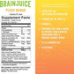 BrainJuice Focus & Energy Drink Shots, Nootropics with Alpha GPC, B Vitamins & Organic Green Tea Caffeine, Supports Focus, Memory & Clarity, Non-GMO, Gluten Free, Peach Mango, 2.5 fl oz, 12 Pack