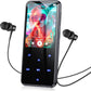 AGPTEK 64GB MP3 Player with Bluetooth, M3 2.4 inch Music Player with Speaker and FM Radio, Touch Buttons, Supports Up to 128GB(Black)