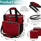 BAGLHER Dog Travel Bag, Pet Travel Bag (ALL Pet Travel Supplies), With 2 Pet Food Containers and 2 Collapsible Silicone Bowls; Essential Kits for Pet Travel Red
