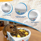 Chinchilla Food Bowl Ceramic Guinea Pig Cage Feeder Hanging Bunny Food Dish Small Animal Feeding Bowls for Syrian Hamster Ferret Gerbils (Blue)
