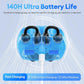 2 in 1 Clip on Open Ear Headphones Wireless Earbuds, 0 Delay Bluetooth 6.0, Ultra-Long 140H Play, Auto L-R Recognition Touch Control, Hybrid Noise Reduction for Work Fitness Daily Use, Ctbuds Black