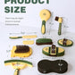 11PCS Horse Grooming Kit Curry Comb Sweat Scraper Horse Bathing Supplies Grooming Tools with Storage Bag Pasture Glow