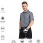 Men's Golf Polo Shirts Short Sleeve Striped Performance Moisture Wicking Dry Fit Golf Shirts for Men