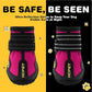 Hcpet Dog Shoes, Dog Boots for Large Dogs, Waterproof Dog Booties Paw Protector for Summer Hot Pavement, Winter Snowy Day, Outdoor Walking, Indoor Hardfloors Anti Slip Sole Pink Size 6