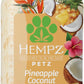 Hempz New Pet Shampoo, Deodorizing wash for Smelly Dogs or Cats, Tropical Coconut Scent, Dog & Cat Shampoo 17 oz.