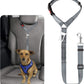 BWOGUE Pet Dog Cat Seat Belt Reflective Car Dog Headrest Restraint Leash Elastic Buffer Bungee Adjustable Tangle-Free Safety Leads Vehicle Seatbelt Harness for Small, Medium and Large Dogs (1 Pack)