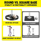 Portable Batting Tee for Baseball/Softball - Adjustable Height 24" to 46", 25" to 37", Baseball Practice Training Hand-Rolled Flexible Rubber Top & Heavy Duty Base for T-Ball, Youth & Adults