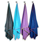 Flow Hydro Sport Towel - Microfiber Quick Dry Swimming Towels for Swim, Pool, Triathlon, and Other Water Sports in Medium, Extra Large, and Hooded Sizes (Aqua, X-Large (72" x 40"))