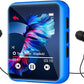 MP3 Player with Bluetooth 5.0 Portable HiFi Lossless Sound MP3 Music Player and FM Radio Recorder E-Book 2.4 inch Screen Maximum Support 128GB（Blue）