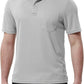 TBMPOY Men's Polo Shirts with Pocket Short Sleeve Quick Dry Casual Sports Outdoor Golf Shirt