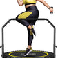 BCAN 40"/48" Rebounder Trampoline for Adult, 450/550LBS Fitness Trampoline with Bungees, Adjustable Handle, Stable & Quiet, Indoor Outdoor, Whole-Body Workout & Relaxation at Home for Women/Men