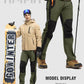 TBMPOY Men's Snow Ski Hiking Pants Waterproof Winter Fleece Lined Pants Camping Skiing Ice Fishing Pants with Belt