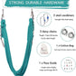 5.5 Yards Aerial Silks Yoga Swing Set - Aerial Yoga Hammock Kit Anti-Gravity Flying for Fitness, Low/Non Stretch Nylon Tricot Fabric Hardware Included for Dance