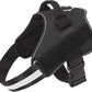 Bolux Dog Harness, No-Pull Reflective Dog Vest, Breathable Adjustable Pet Harness with Handle for Outdoor Walking - No More Pulling, Tugging or Choking (Black, M)
