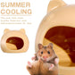 Ceramic Hamster Hideout Hamster House Guinea Pigs Hideout Accessories Hamster cage Accessories Chinchillas Hedgehogs Den and Small Pet Habitats (Orange)
