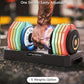 Adjustable Dumbbells Set 12.5LB/22.5LB Pair, 1-Sec Fast Adjustable 5 Weights by Turning Handle, Premium Comfort Non-slip Metal Dumbbells with Tray, Compact Size for Full Body Home Workout