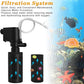 DOMICA Small Aquarium Filter with Aeration System 92GPH 5W Internal Filter for 3 to 10 Gallons Fish Tank, Submersible Fish Tank Filter with 4-pack Pre-filter Sponge
