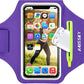 HAISSKY Cell Phone Running Armband with Airpods Zipper Pocket Armband Case Running Holder for iPhone 16/15/ 14/13 / 12 /11Pro Max,Galaxy S20 S10,Sweatproof Arm Band with Card/Key Bag