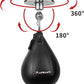 Heavy Duty Adjustable Speed Bag Platform Kit 24" + Speed Punching Ball (10"x7") Adjustable Height Wall Mount Professional Fitness Ball Boxing Reaction Training Kit