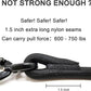 Rope Dog Leash, 6 Foot Heavy Duty Dog Leash with Aviation Aluminum Auto Locking Carabiner, Strong Nylon Pet Lead for Small, Medium, Large Dogs (Blue, 6FT)