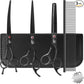 7.0" Professional Dog Grooming Scissors Kit – 3-Piece Set with Straight, Curved & Thinning Shears, Black Japanese Stainless Steel, Includes Grooming Comb for Dogs & Cats
