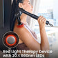 Massage Gun with Heat and Red Light Therapy,Deep Tissue Percussion Back Massager for Muscle/Neck/Body Pain Relief with Long Extension Retractable Handle,32-Speeds,Foldable,5 Adjustable