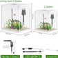 2 Gallon Betta Fish Tank Starter Kit, Self-Cleaning Aquarium with Built-in Filter and LED Light