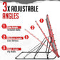 Baseball Rebounder Net, 3/5 Adjustable Angles 4x4.5FT Pitch Back Baseball Softball Volleyball Rebounder with 2 Strike Zones, UV Resistant, Pitchback Trainer for Ground, Line Drive & Fly Balls