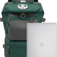 Kalesi Gym Duffle Bag Backpack 4-Way Waterproof with Shoes Compartment for travel Sport Hiking laptop (Green)
