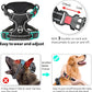 Timos Dog Harness,NO Need Go Over Dogs Head 3 Snap Buckles Pet Harness with 2 Leash Clips,Adjustable Soft Padded No-Pull,Reflective No-Choke Oxford Vest for Small Medium Large Dogs,X-Large(Packof1)