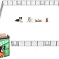 FXW Rollick Unleashed Dog Playpen for Indoor, Yard, RV Camping, 32 inch 48 Panels for Small and Medium Dogs, Black│Patented