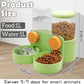 kathson Hanging Automatic Pet Food Water Dispenser,Cat Food and Water Dispenser Set Rabbit Water Dispenser Small Animal Feeding&Watering Supplies for Small Cats Dogs,Rabbits,Ferrets(Green)