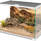 AWERT Reptile Habitat Background Blue Sky Oasis Cactus Sun and Desert Terrarium Background 24x12 inches Durable Polyester Background