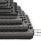 Xspec 1" Extra Thick 48 sq ft Reversible EVA Gym Foam Floor Mat Tiles (24" x 24"), Steel Pattern, 12 pcs, Black & Grey