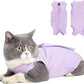 Cat Recovery Suit for Abdominal Wounds or Skin Diseases, Cat Onesie for Cats After Surgery Female Kitten Recovery Suit, Breathable E-Collar Alternative for Cats After Spay Anti Licking Wounds