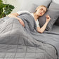 Cozy Bliss Cooling Blanket for Hot Sleepers, Q-Max 0.4 Cooling Comfort Queen Size, Cold Blankets for Night Sweats Sleeping, Ultra-Cool Lightweight Breathable Summer Blanket for Bed