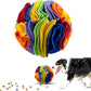 Pet Snuffle Ball, Puzzle Sniffing Interactive Dog Ball for Blind Dogs Training Stress Relief Dog Enrichment Toys Treat Machine Washable (20cm, Rainbow Color)