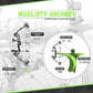 Youth Compound Bow Set 15-45 Lbs for Teens and Beginner, Package with Archery Hunting Equipment, Max Speed 260fps, Adjustable, Right Hand