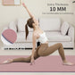 Yoga Mat Non Slip Anti-tear,extra thick-2/5 inch（10MM）High Resiliency Professional POE Yoga Mats for Women Men Kids,72"x24"inch,Workout, Yoga, Pilates and Floor Exercise, with Carrier Strap