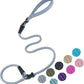 Slip Lead Dog Leash，Strong Nylon Rope Leash and Padded Handle,No Pull Outdoor Walking Training Lead for Small Medium Large Dogs (Grey,1/2"×4ft)